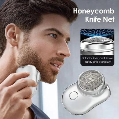 Mini Portable Electric Hair Shaver with 5 - Blade System & Pop - Up Trimmer - Mini and Water Resistant - Auk deals